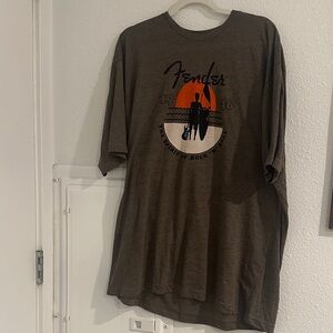 Fender Brown Sunset Silhouette Tee